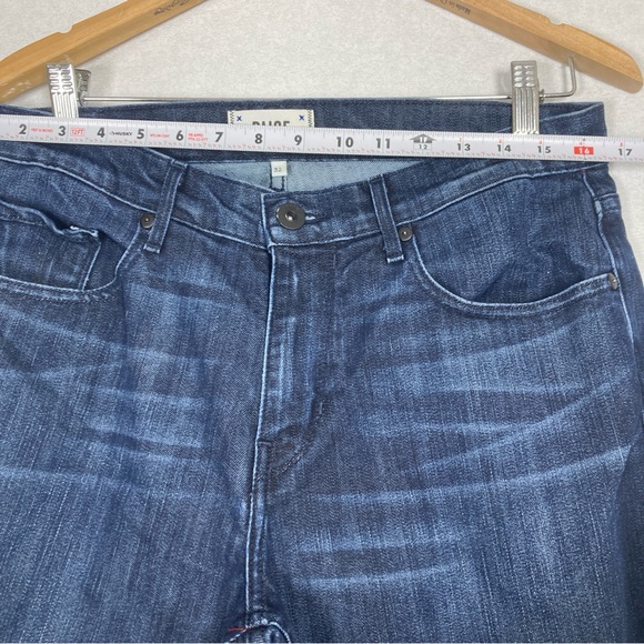 PAIGE Blue Straight-Leg Jeans Classic Fit - Picture 8 of 16